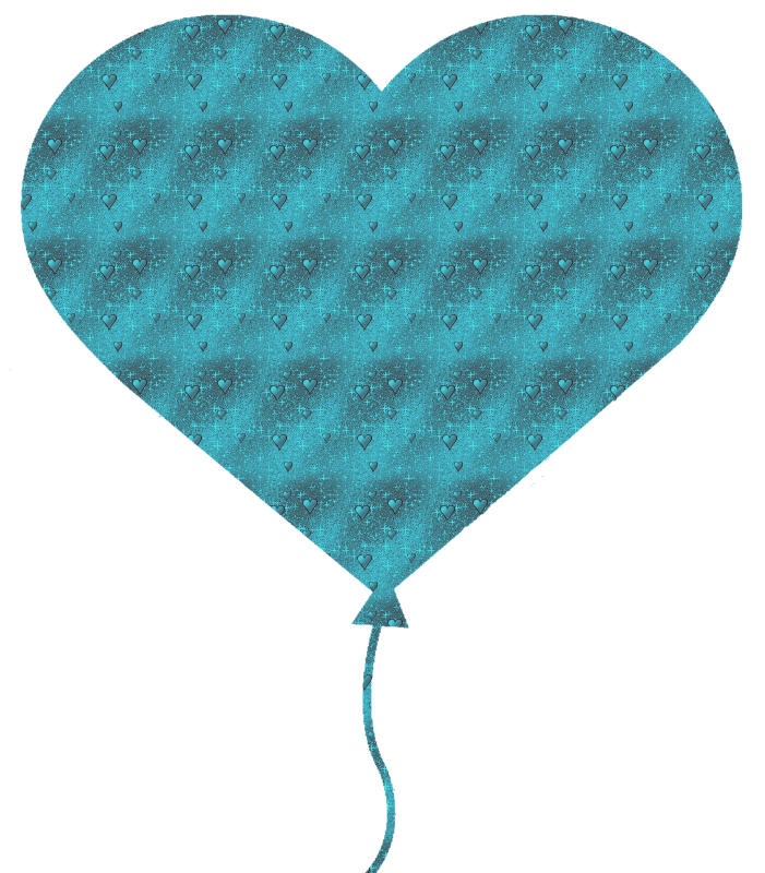 heart-shaped balloon with little hearts