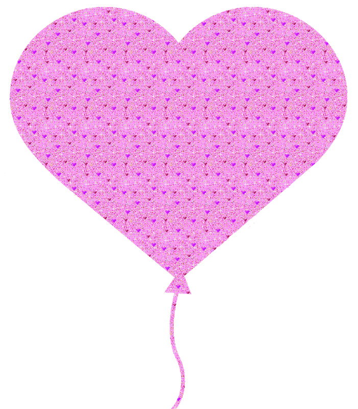 heart-shaped balloon with little hearts