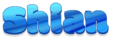 Shian, BLUE, SWIRLY, TEXT, NAMES