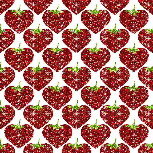 heart-shaped strawberries