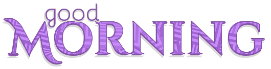 Good Morning, LAVENDER, DESIGNS, TEXT