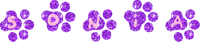 Sonia - paw prints