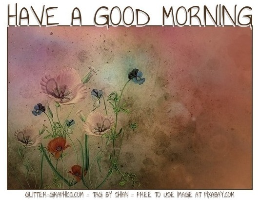 GOOD MORNING, FLOWERS, TEXT, GREETINGS