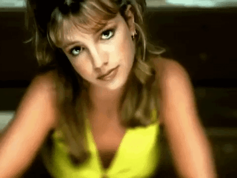 Britney Spears looking annoyed