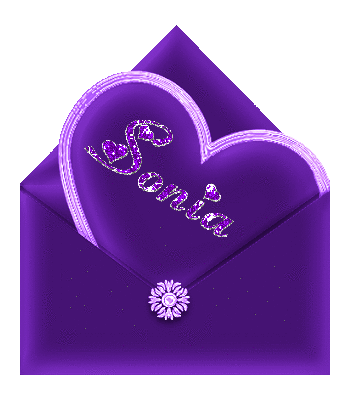 Sonia - heart and envelope letter
