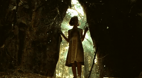 girl walking into an unknown place