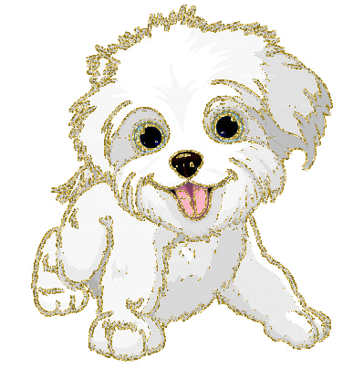 glitter dog