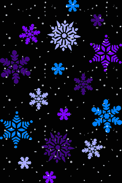 Purple & blue snowflake background