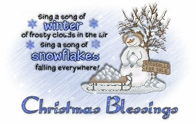 Christmas Blessings Snowman
