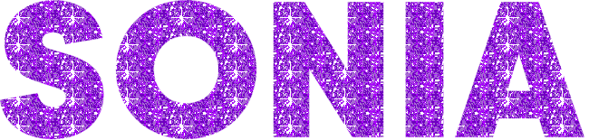 Sonia (in Glitter Text)