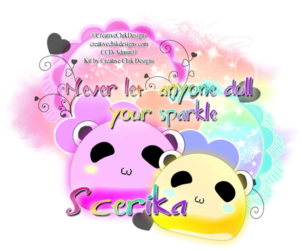 Never let anyone dull your sparkle-Scerika