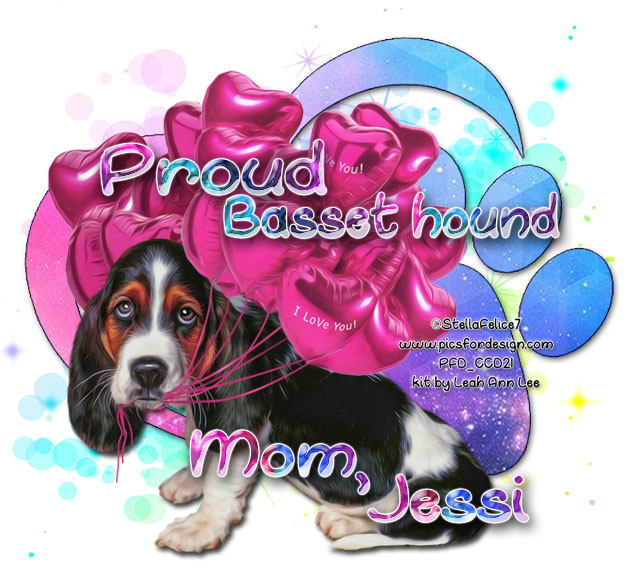Proud Basset Hound Mom-For Jessi
