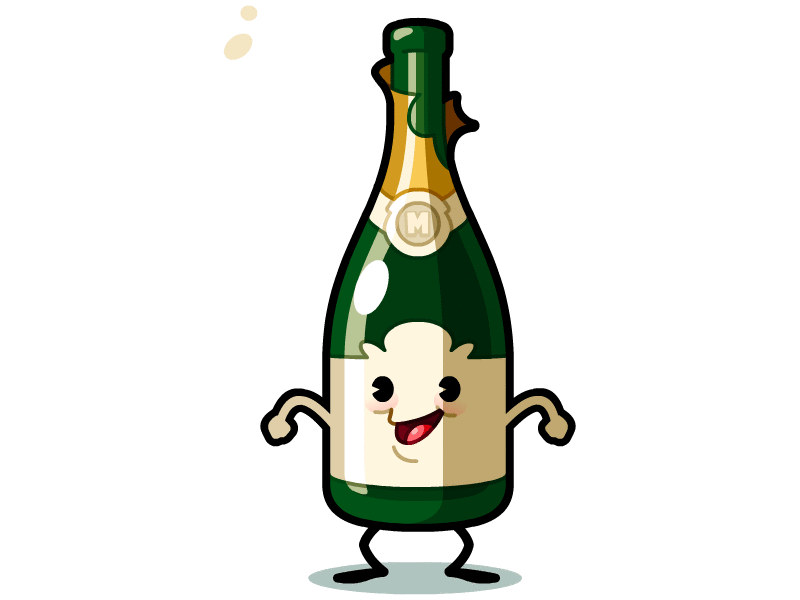 champagne bottle