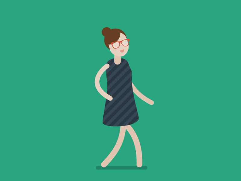 girl walking