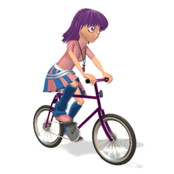 female cyclist