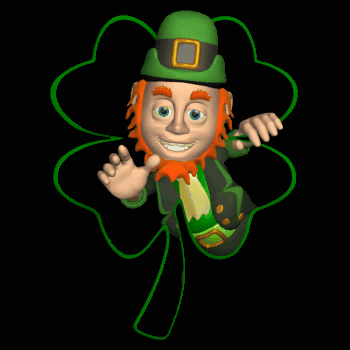leprechaun waving