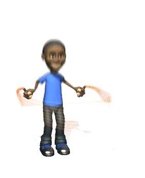 boy with skipping-rope