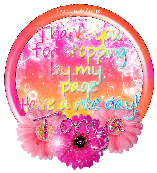 Thank you for stopping by-Tonya