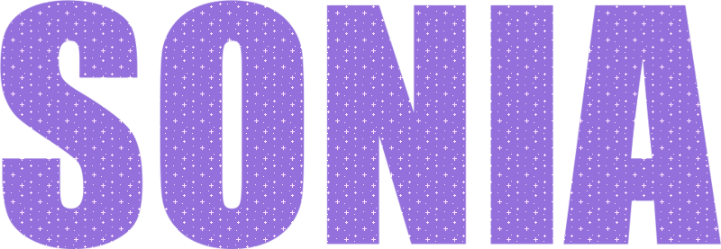 Sonia - transparent glitter (in Glitter Text)