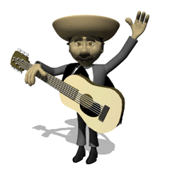 waving guitarist