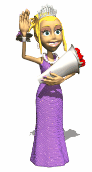 queen with flowers
