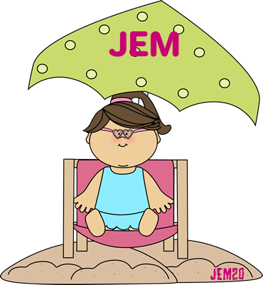 Girl Under Beach Umbrella