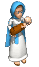 Saint Mary with little jesus