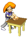 kneading dough