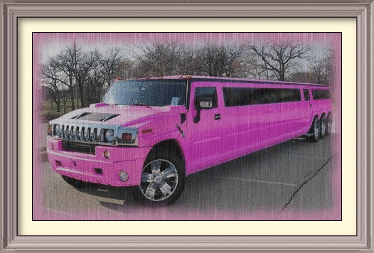 Limousine in the rain