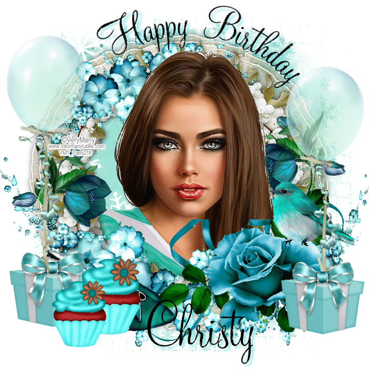 Happy Birthday ~ Christy ~ fg (in Glitter Text)