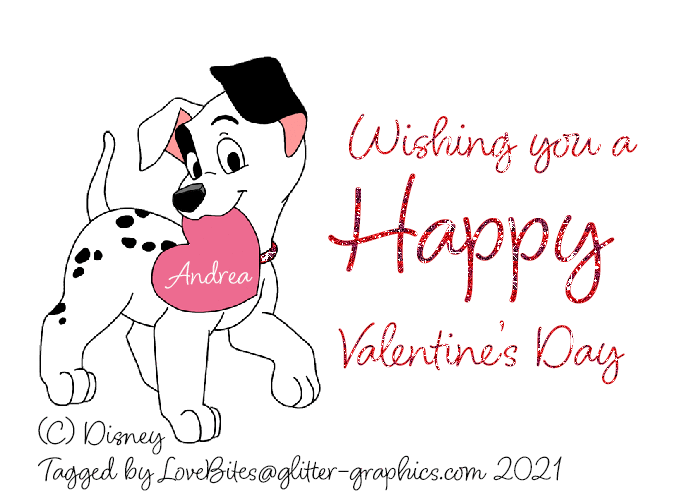 101 Dalmatians Valentine's Day - Andrea