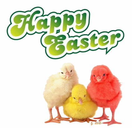 easter bunny with chick
