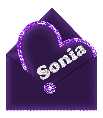 Sonia - heart and envelope letter