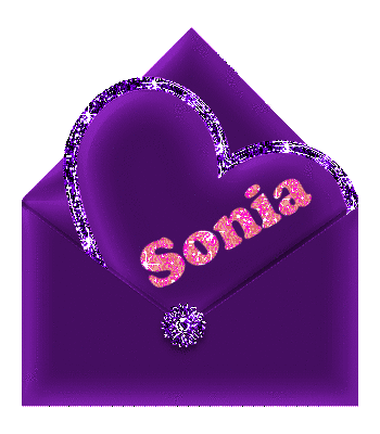 Sonia - heart and envelope letter