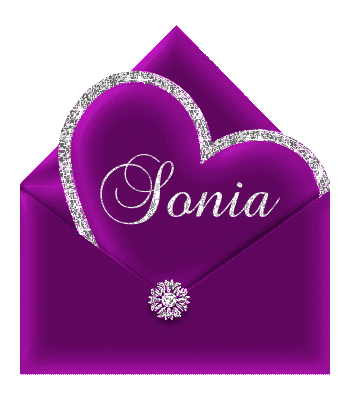 Sonia - heart and envelope letter