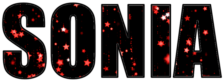 Sonia (in Glitter Text)