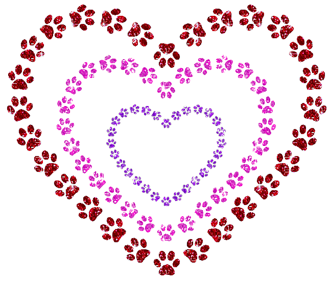 heart with paw prints