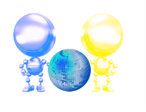 Fire And Ice Duo With A Disco Ball