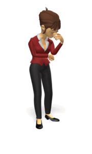 girl at a loss