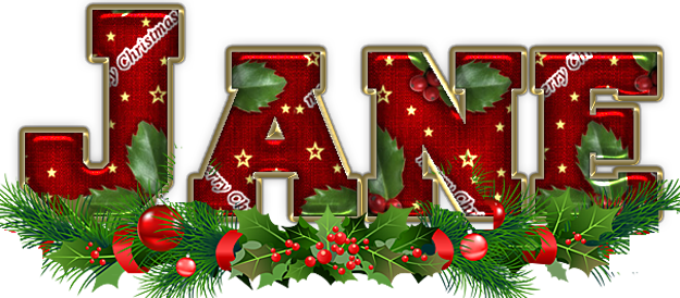 Christmas Name - Jane