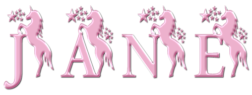 Unicorn Name - Jane