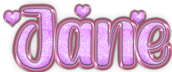 Pink Hearts Name - Jane