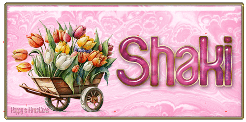 Flower siggie tag - Shaki