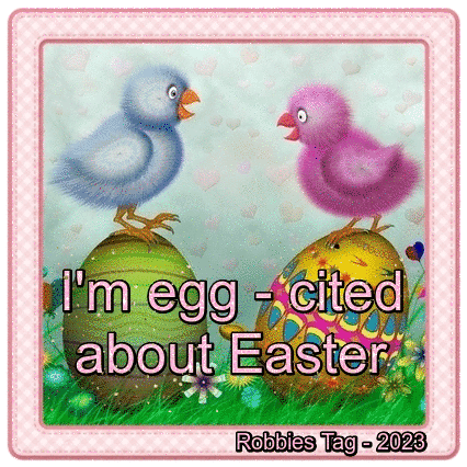 I'm egg - cited about Easter - by Robbie