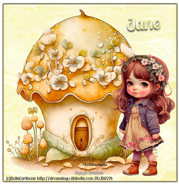 Little girl w/house - Jane