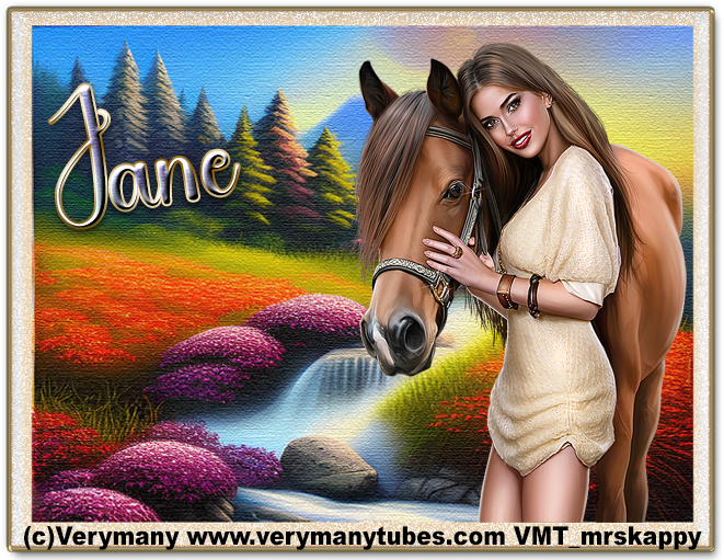 Brunette with horse - Jane