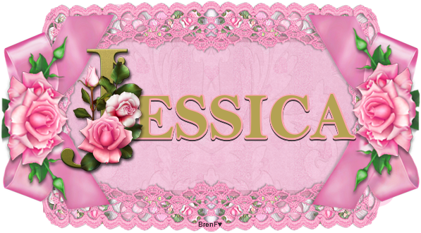 Jessica name plaque (in Glitter Text)