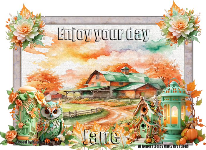 Enjoy your day - Jane