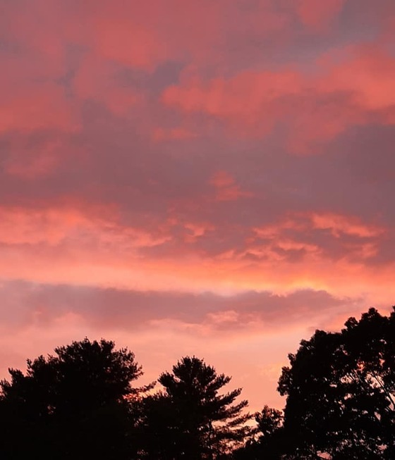 Orange Sunset Background