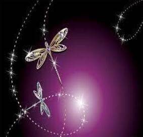 Purple Dragonfly Background